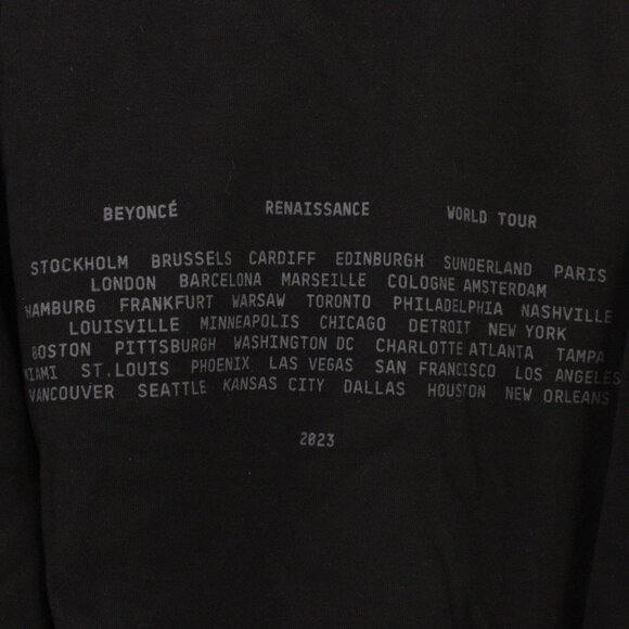 Beyonce Sweatshirt Unisex Large L Black Pullover Renaissance World Tour Concert - Picture 9 of 11